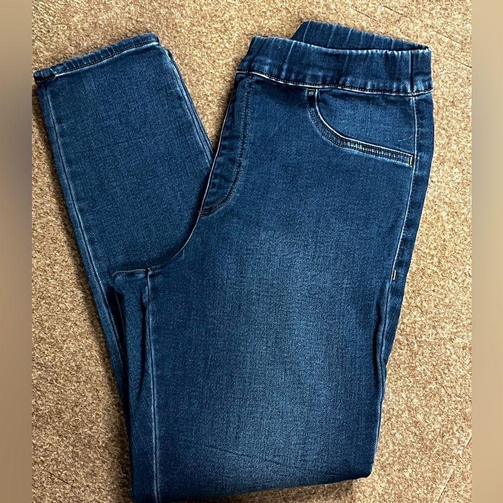 Express Pull On Skinny High Rise Jeans